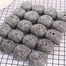 12/24pcs Steel Wool Scrubbers, Metal Kitchen Scouring Pads, Can Clean All Dirt, Suitable For Washing Dishes, Pots And Stoves. Reusable, Stainless Steel Brush, Heavy Duty Scouring Pads