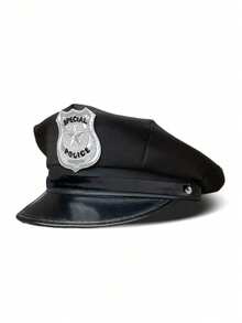 Hat Costume Set, Includes Cap, Badge, Pilot Badge, Walkie-Talkie, Suitable For Vacation, Party, Company Event, Holiday Activities - Multicolor - View 3