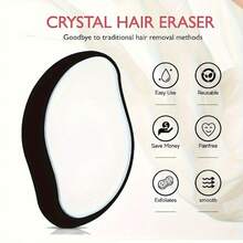 Crystal Hair Removal, Crystal Hair Remover For Men And Women, Painless Crystal Hair Removal, Adult Magic Crystal Hair Removal, Hair Removal Tools, Female Hair Removal, Painless Reusable, Waterproof, Exfoliating, Money-Saving, Quick, Simple, Smooth Hair Removal, Suitable For Body, Leg, Arm, Back Hair Removalcolor Random) For Christmas Gift