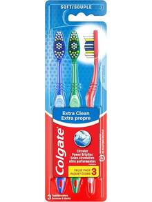 Extra Clean Toothbrush, Soft Toothbrush For Adults, 3 Count (Pack Of 1) - Soft - View 13