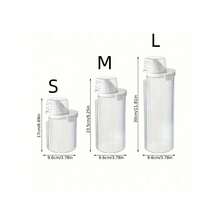 Laundry Detergent Sealed Canister With Measuring Cup, Controlled Dosage, Double Moisture-Proof, Transparent Thick Large Opening Laundry Powder Storage Jar - Multicolor - View 3