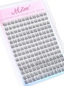 168pcs D-Curl Natural Looking Eyelash Extension Kit, Delicate & Lightweight, 9-12mm Single Lashes, Includes Lash Glue And Tweezer, DIY At Home, Suitable For Beginners, Travel, Daily Wear, Weddings, Dates, Parties, Holidays, Also Great As Christmas/Halloween/Gift Eyelash Set - Black - View 12