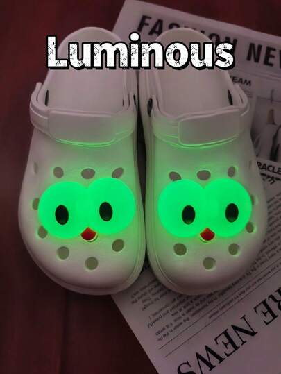 2pcs/Set - Cute & Funny Eye-Shaped Shoe Charms, Versatile Shoe Decorations, Charming Gift, Perfect For Christmas