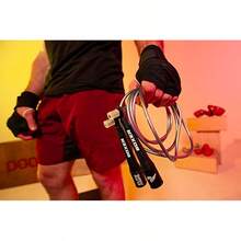 Cuerda de saltar para entrenamiento físico y cardiovascular - Cuerda de saltar de boxeo de cuerpo completo diseñado profesionalmente - Cuerda de saltar de PVC de 5 mm sin enredos, - Verde militar - Ver 8