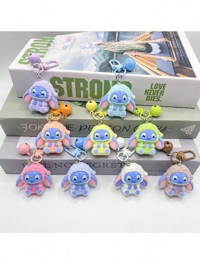 Neuer Stil Cartoon Anime Thema Stitch Schlüsselanhänger Party Accessoires Anime Figur Stitch Bild Schlüsselanhänger Tasche Anhänger Kleine Geschenke Weihnachtsgeschenke
