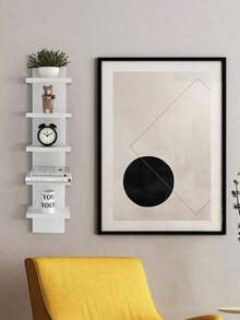 Multi-Layer Corner Shelf, Floating Corner Shelf, Wall-Mounted Storage Organizer Rack, Made Of PVC Material, Easy To Assemble, Multi-Layer Wall-Mounted Shelf, Suitable For Bedroom, Bathroom, Kitchen, Office, Living Room, Room, Bookshelf, Etc. An Ideal Choice For Autumn Decoration, Canvas Wall Art, Home Christmas Decoration, Outdoor Decoration, Wall Decoration, Home Decoration. Suitable For Placing Small Decorative Items (1 Pc). (High-Quality PVC Material, Non-Wooden - Waterproof And Easy To Clean) - Multicolor - View 5