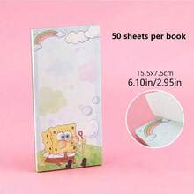 SpongeBob SquarePants 1pc SpongeBob & Patrick Long Memo Pad, Non-Sticky Cartoon Cute Student Notebook, Back To School, Perfect Party And Holiday Gift (Random Style) - Multicolor - View 10