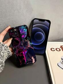 Funda para teléfono Black Clover Asta Power Element, compatible con  fundas para celular ,  16Pro Max,    11 ,   13,   12,  Fabricada en silicona TPU, ofrece protección contra golpes y caídas, además de una excelente sensación al tacto. Es el regalo ideal para familiares, amigos y seres queridos. - Negro - Ver 3