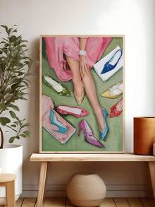 1 buc Postere vintage pentru cocktailuri, Artă murală pe pânză de bar Postere pentru cocktailuri cu lămâie, Artă murală pe pânză cu tocuri înalte colorate Decor dormitor, Decor living, Decor birou, Decor perete sufragerie, Decor cămin, Artă murală, Decor perete, Decor casă, Decor cameră, Artă murală pe pânză, Postere, Artă murală cu ramă, Ramă opțională