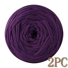 1/2pcs T-Shirt Yarn, Large 300g ± 20g T-Shirt Yarn Roll - 2cm Wide, Woven Fabric Knitted Yarn, Soft & Versatile For DIY Crafts, Used For Crocheting And Knitting Bags, Cushions, Dolls, Blankets, Slippers, Handicraft Crochet Projects, Available In Multiple Colors, Multicolor Yarn | Polyester Yarn | Acrylic Yarn | Crochet Yarn | Crafting Yarn | Vibrant Yarn Balls | Versatile Crafting Material, Knitting Accessories And Supplies