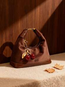 Dedoo Bolso rojo Ankola para mujer, nueva moda de nicho de otoño e invierno 2025, bolso bandolera, bolso de mano tipo empanadilla, adecuado para ir al trabajo, dar regalos, estudiantes universitarios, citas, etc.