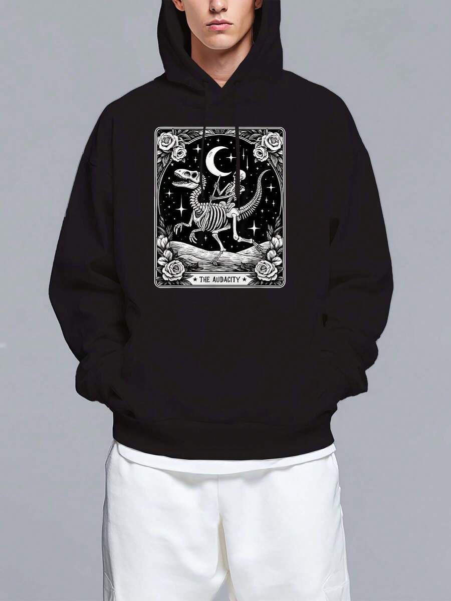 Herr Hoodies med dragkedja - Svart - Visa 1