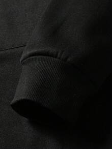 Troll CoWork Hard Hoodie Print,250g Polyester Men's And Women's Clothing Casual And Cozy Hoodies Leyo,  Long Sleeve Hooded Sweatshirt, Casual Versatile Top For Autumn Winter - 黑色 - 查看 6