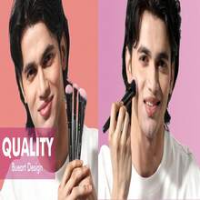 粉底刷，刷毛柔软密实，适用于修容、遮瑕、古铜粉、眼下遮瑕，专业晕染液体腮红膏 M17，旅行必备，情人节礼物，价格实惠，旅行化妆刷，女士礼物，化妆师，专业全套化妆工具 - 預設 - 查看 4