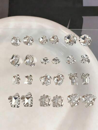 10/30/50 قطعة مختلطة الحجم من الراين ستون الفاخر لتزيين الأظافر، تصميمات جديدة من سبائك لامعة وكريستال للزينة والإكسسوارات DIY لمستلزمات الأظافر