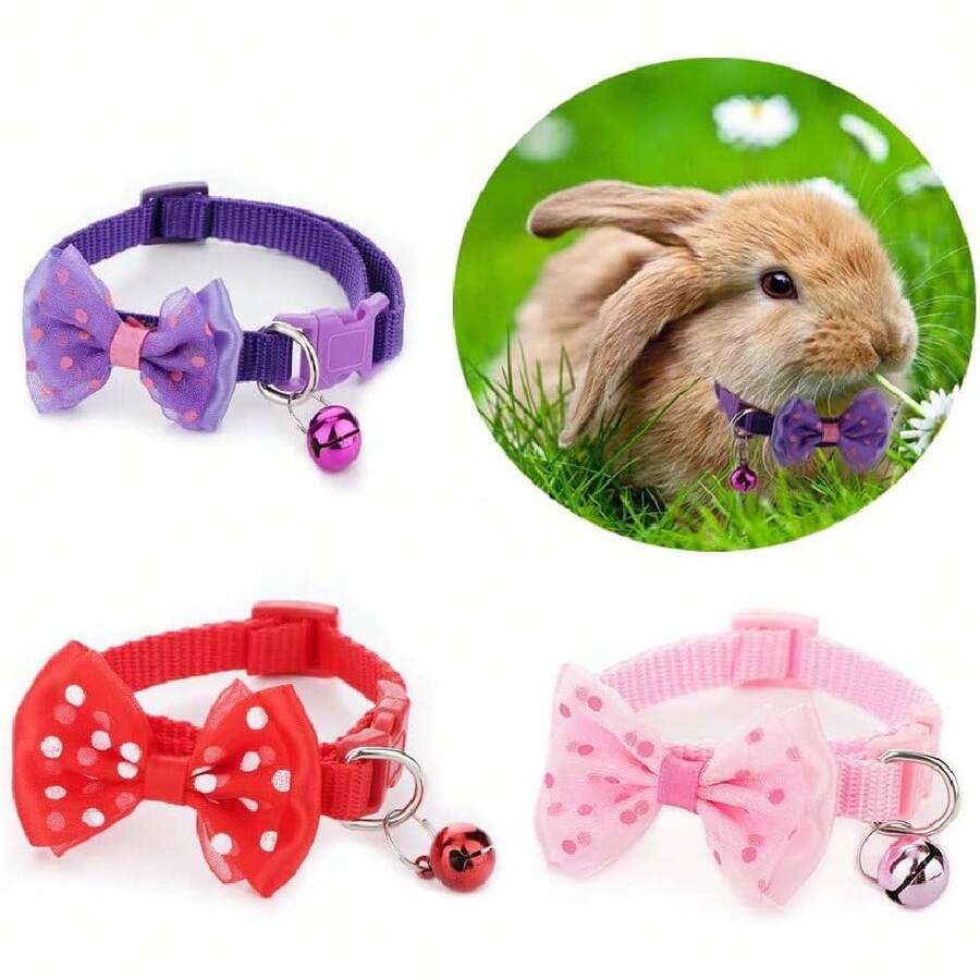 1PCS Pet Collar Bow Collar Bell Collar Cat Collar Scope Of Application ...