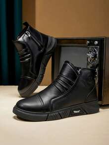 Giày Owens Rick ngoài trời vải bạt đen chất lượng cao Giày Owens nam Jumbo ren Giày thể thao nữ Thời trang thường ngày Giày bốt & giày thiết kế Owens - màu đen - Xem 7