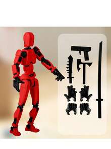 1 pieza Muñeca con 13 articulaciones móviles, Modelo de muñeca robot, Muñeca de bloques de construcción, Muñeca impresa en 3D, Regalo ideal - Multicolor - Ver 16