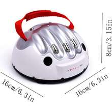 1盒升级版迷你测谎仪游戏，新奇有趣的派对分析玩具礼品（不含电池，玩具，圣诞节，减压，降临节日历，女孩玩具，游戏，男孩玩具，减压，韩流，圣诞礼物，新年礼物） - 杏色 - 查看 12