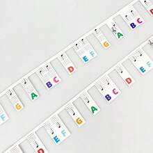 1pc Piano Notes Guide For Beginners, Easy To Install & Remove Piano Keyboard Note Labels, Thick Paper For 61/88 Keys Full Size, Removable With No Stickers Needed, New 2026 Gift For Boys, Girls, Birthday, Christmas - Multicolor - View 10