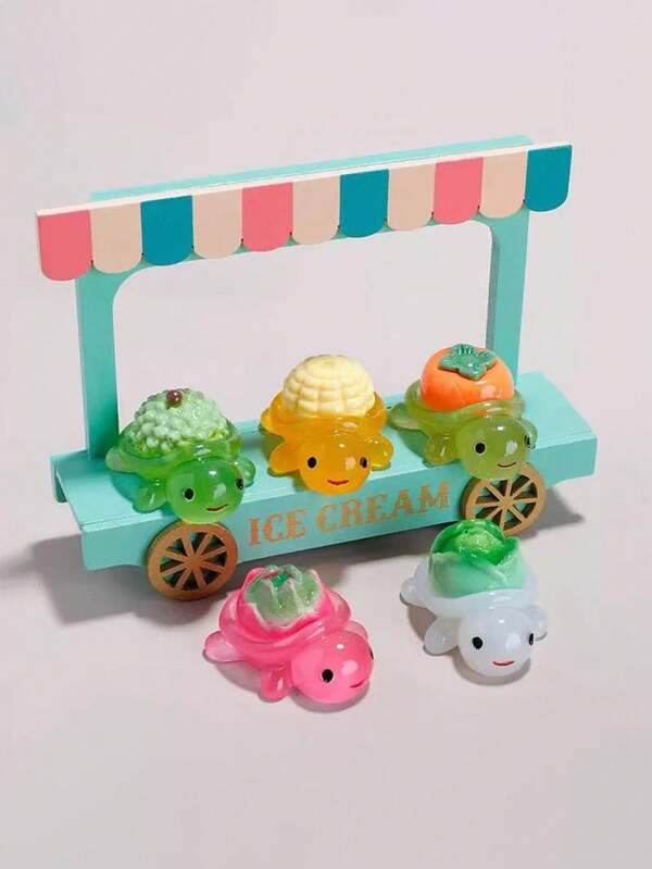 Mini figurines de canards, micro canards en résine, canetons en plastique mini, convient pour maison de poupée, jardin de fées, décoration d'aquarium