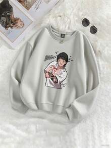 Casual Women S T Shirt KPOP SEVEN 7 JUNG KOOK Female Short Sleeve Summer Harajuku Fashion Couple Kaw Pullover - 淺灰色 - 查看 1