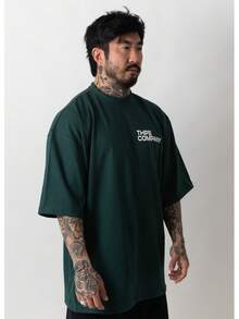 Oversized Company T-Shirt - Dark Green - View 3
