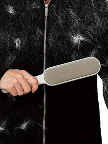 1pc Reusable Double-Sided Hair Removal Brush, Static Cling Pet Hair Remover, Manual Static Lint Brush For Cat Hair, Clothes, Sofa, Furniture, Bedding And Carpet Cleaning - Plastic Material, No Electricity Needed, Gently Shaves And Cleans Fur, Creates A Tidy Home - Multicolor - View 5