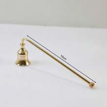 1pc Durable Multi-Color Metal Candle Snuffer - Elegant Handle Design, For Extinguishing Flames, Holiday Home Decor Gift, Suitable For Christmas, Valentine's Day, Birthday, Thanksgiving, Holiday Accessories | Refined Style | Sturdy & Durable - Multicolor - View 2