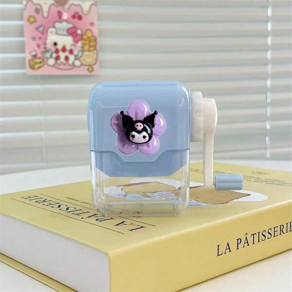 Sanrio Taille-crayon à main Hello chat, un incontournable pour le dessin et l'usage de bureau, un taille-crayon durable avec des personnages de dessins animés mignons, un cadeau scolaire pour les amis et les camarades de classe, et le premier choix pour les cadeaux d'anniversaire