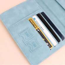 1 Piece Of PU Leather Passport Bag, An RFID Multi - Card Slot And Multi - Function Passport Document Cover. There Are 3 Colors Of Blue, Pink And Black To Choose From. It Symbolizes The Convenient And Orderly Travel, The And Reliable Document Management, And The Fashionable And Practical Design.