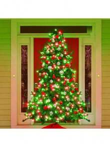 Solar Copper Wire String Lights - Multicolor Fairy Light Strips, 8 Modes Of LED, Flexible Copper Wire Suitable For Indoor And Outdoor Holiday Decorations, Perfect Choice For Christmas, Courtyard, Garden, Party And Bedroom - Red and Green - View 6