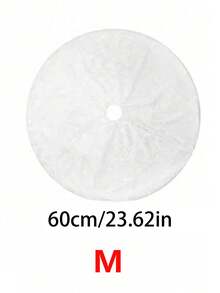 1pc Fluffy Christmas Tree Skirt, White Plush Skirt, Merry Christmas Party, Christmas Tree Decoration New Year Xmas Trees Carpet Decoration,Elegant Fluffy Round Xmas Tree Base Cover, Soft Plush Holiday Decoration, Cozy Winter Home & Party Decor Home Decor Christmas Decorations Room Decor