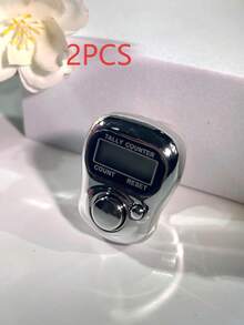 1 件高品质手持式电子计数器，金属设计，带孔按钮，仓库计数设备，圆形计数器，时尚计数器，圣诞节、万圣节、感恩节、游戏礼物 - 彩色 - 查看 18