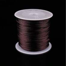 Sârmă decorativă din nailon satinat 50 m/1,5 mm - bijuterii cu împletituri, realizare de coliere DIY, brățări, decorative - sfoară moale, durabilă și versatilă