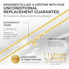 JEWELRY 24k Gold Plated 3mm Gold Rope Chain Men & Women Cut Gold Chain Necklace Women & Necklace Men 14 To 36 Inch - 金子 - 查看 3
