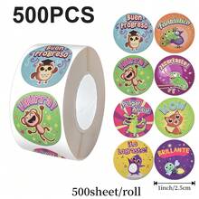 500 Stickers/Roll Of Toy Reward Labels, Incentive Stickers, Adhesive Stickers, Decorative Sealing Stickers
