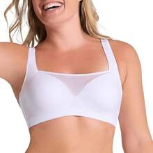 Sujetador moldeador con frente de malla para mujeres - blanco - Ver 13