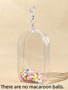 1个透明保护袋，带挂绳，防尘时尚怪兽收纳展示盒，防刮收藏盒，防水PVC整理盒，适用于娃娃、耳机线等，情人节/情人节礼物（不含娃娃） - 無色 - 查看 17