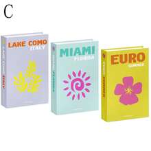 3 件套全新创意家居装饰、节日装饰、氛围道具、摄影、咖啡厅、酒店装饰、仿书