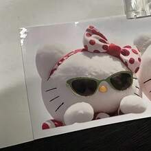 Sanrio Sanrio Kitty süße Auto Aufkleber Motorrad Motorrad Aufkleber Cartoon personalisierte Fenster Körper Dekorationsaufkleber Spielzeug als Geschenk