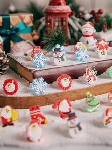 20 件圣诞派对礼物发光戒指派对用品闪光发光指环装饰适合儿童成人 - 彩色 - 查看 3