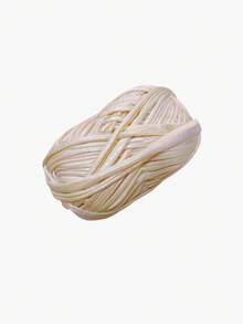 1pc Colorful Beige DIY Metallic Luminous Faux Leather Soft Braided Cloth Ribbon Thread For Handmade Bags, Toys & Crafts - Beige - View 11
