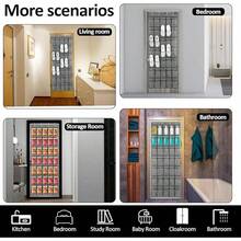 Organizador de zapatos Colgado Sobre La Puerta,Organizador Colgante para Guardar Zapatos,40 Bolsillos Grandes Zapatera Colgante,para Guardar Zapatos,Ropa,Artículos de Aseo y Juguetes (Nnegro) - Negro - Ver 5