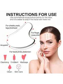 Tấm Gua Sha kim loại hình trái tim bằng thép không gỉ, dụng cụ Gua Sha gương 304, tấm Gua Sha massage lưng tại nhà - Nhiều màu - Xem 3