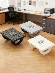 1 pezzo Poggiapiedi con funzione massaggiante, altezza regolabile, design a dondolo, ergonomico per uso alla scrivania d'ufficio per alleviare stress e affaticamento, arredamento domestico confortevole e salutare, adatto per ufficio, studio, soggiorno, ottimo regalo per dirigenti, amici e familiari per Natale, Ringraziamento, San Valentino