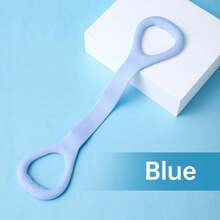 1/2/3件装 8字形拉伸带，女士背部开口训练肩背瑜伽拉伸带，加厚硅胶弹力绳（粉色） - 粉色 - 查看 2