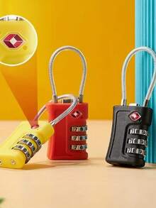 1 TSA-Approved Luggage Lock, 3-Digit Combination Padlock, Suitable For Suitcases, Backpacks, Lockers, Etc. - Multicolor - View 3