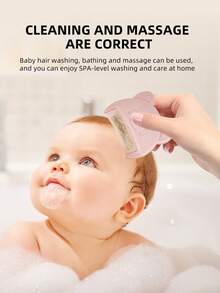 3pcs Baby Comb Set, Newborn Soft Hair Brush, Baby Bath Brush, Baby Care Grooming Tools - Multicolor - View 3