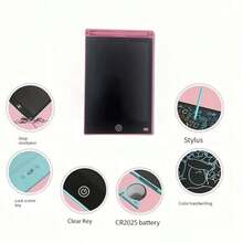 1 pieza/2 piezas/5 piezas Tableta de dibujo a color LCD, Tableta de escritura LCD, Regreso a la escuela Escritura y dibujo Tableta de aprendizaje, Libera la creatividad de los niños, Equipada con lápiz stylus, Pizarra electrónica educativa Montessori, Herramienta de dibujo de pizarra mágica de aprendizaje, Pizarra de dibujo a color borrable, Bloqueo o borrado de un solo toque Tableta de escritura inteligente reutilizable y sin polvo ni tinta